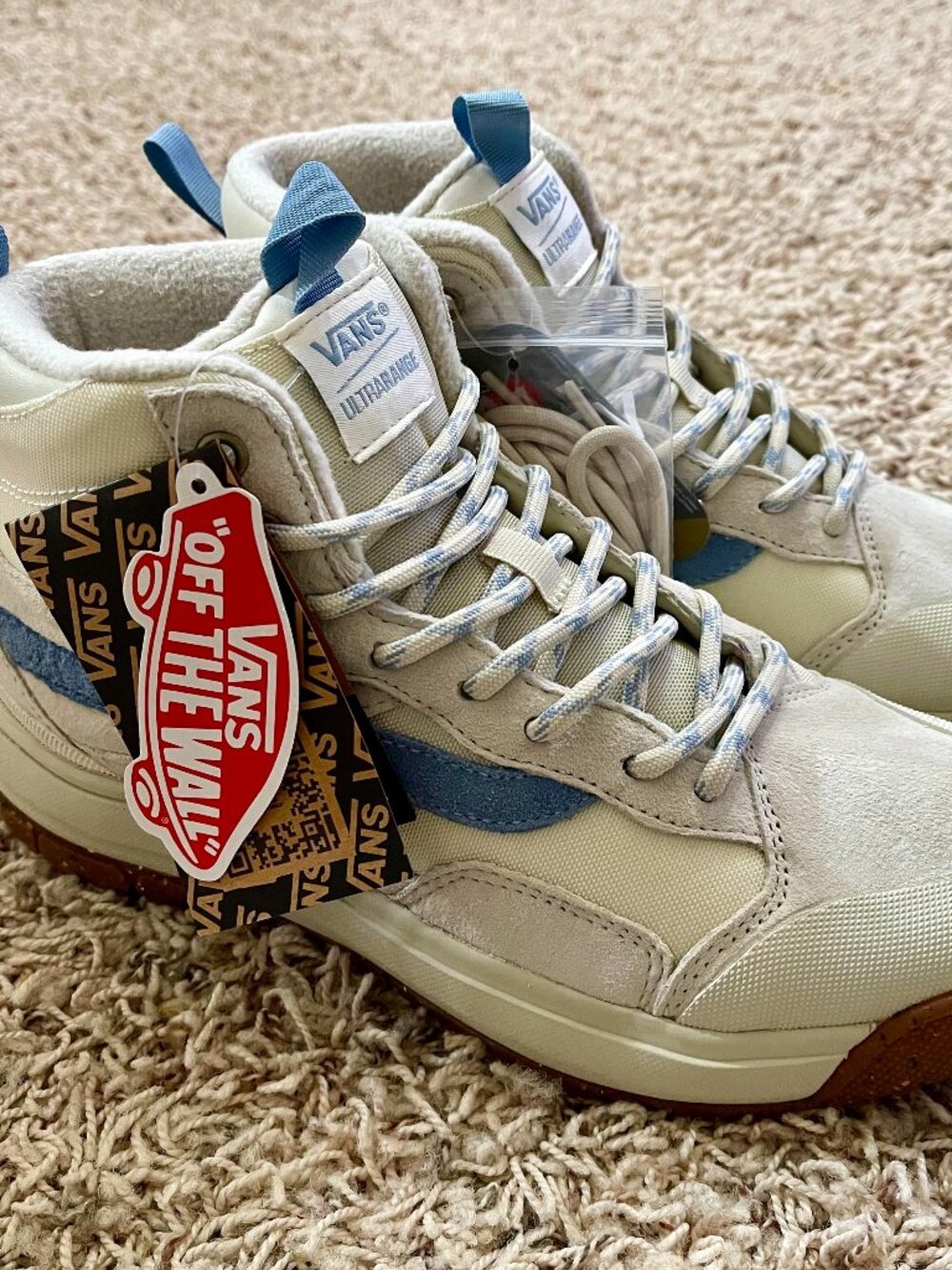 VANS UltraRange EXO Hi MTE-1 Shoes Cream, Men’s Size 8/Women's Size 9.5 (New)